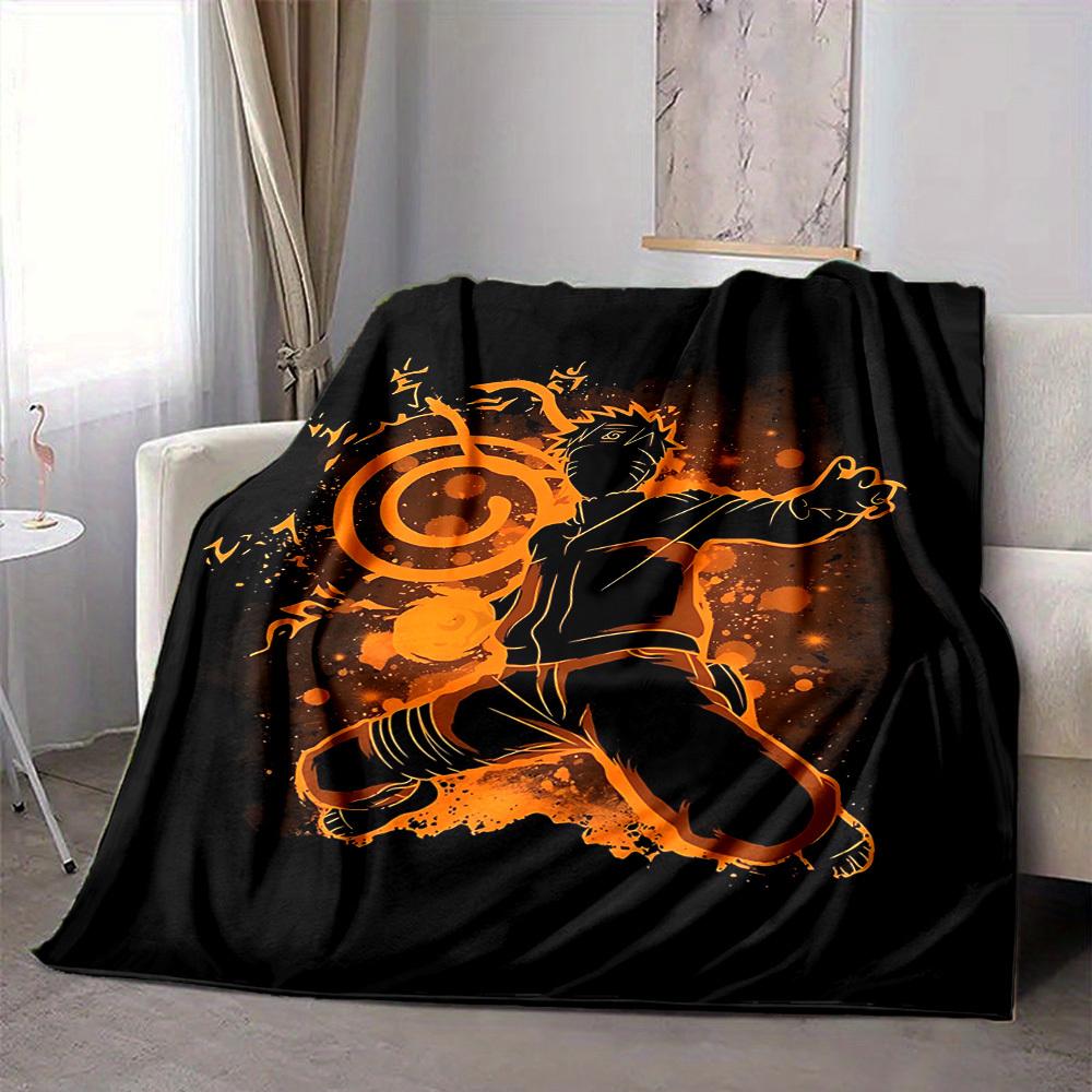1pc Naruto Sage Mode Flannel Throw Blanket HD Printed Lightweight Soft Warm All Season Blanket for Sofa, Bed, Travel, Camping Machine Washable