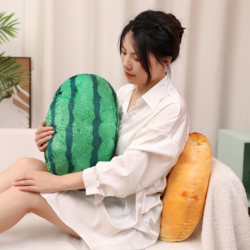 Creative Fruits And Vegetables Cabbage Green Peppers Pillow Blanket Plush Toys Home Sofa Pillow Cushion Muppet Doll