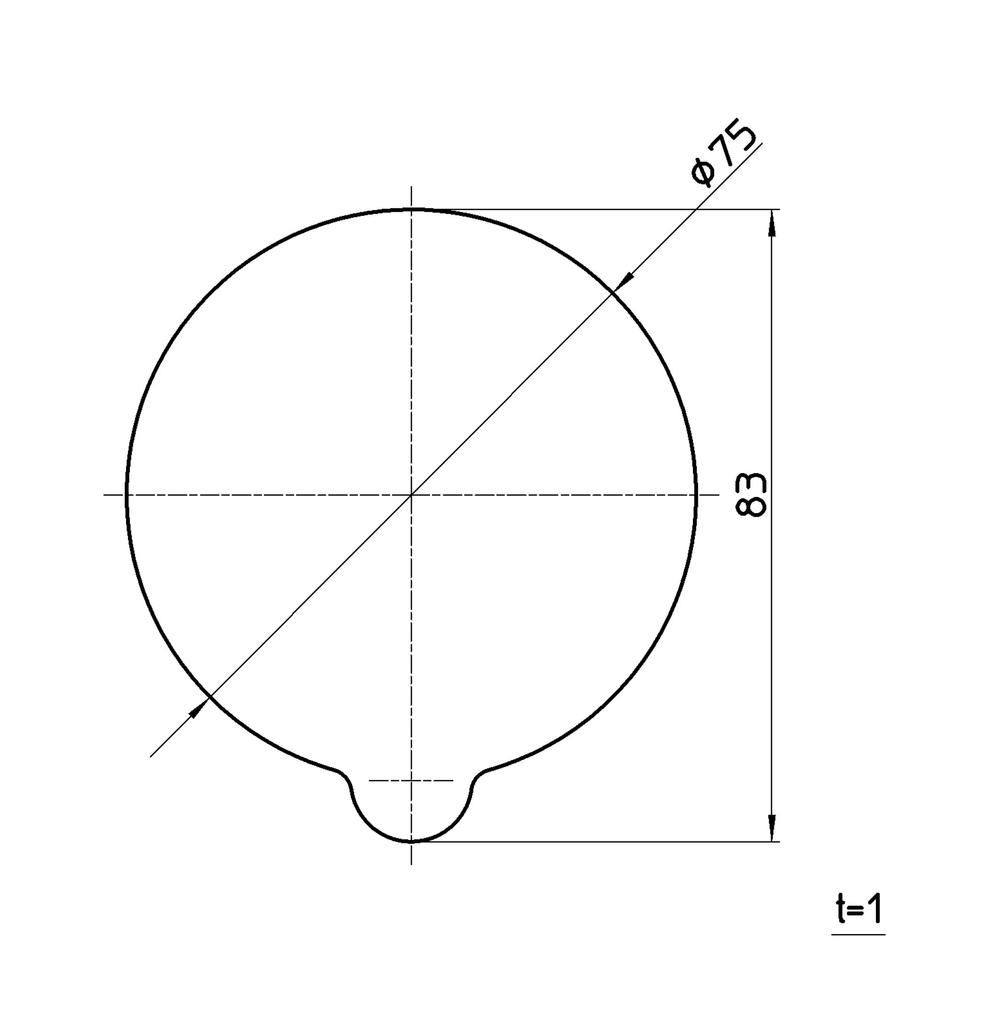 SANEI Super Support Plate for Suction 75mm Cups, Diameter, Transparent, Reusable, Removable, PP780-75