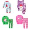Entzückendes Kinder Weihnachts-Pyjama-Set Weiche Baumwollmischung Perfekt für alle Jahreszeiten