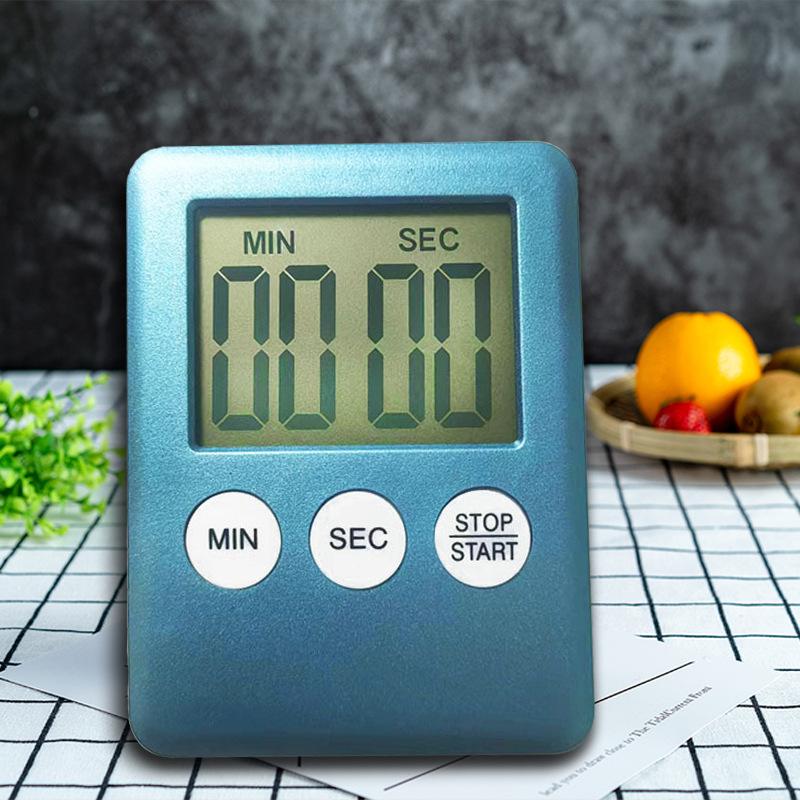 Kitchen Timer Electronic LCD Digital Screen Cooking Baking Clock Alarm Count Up Countdown Stopwatch Clocks Gadget Tool