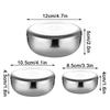 Stainless Steel Bowl Korean Big Cooked Rice Bowl With Cover Single Layer Steamed Rice Bowl Child Anti-Scalding/Fall Tableware
