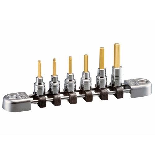 Kyoto Tool (KTC) Nepros 6.3 sq. Hexagon Bit Socket Set (6 pieces)