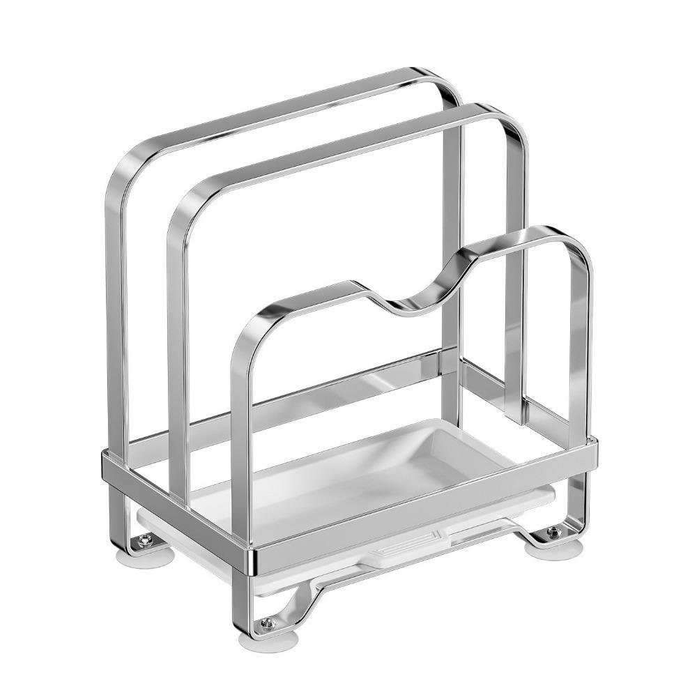 Rustproof Cutting Board Holder Moisture-proof Chopping Board Rack Pot Lid Storage Rack  Counter Top