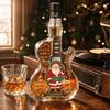 Weihnachtsbaum Gitarre Alkoholaufbewahrungsflasche Weihnachtsmann Leere Weinflasche Klarglasflasche Heimdekoration
