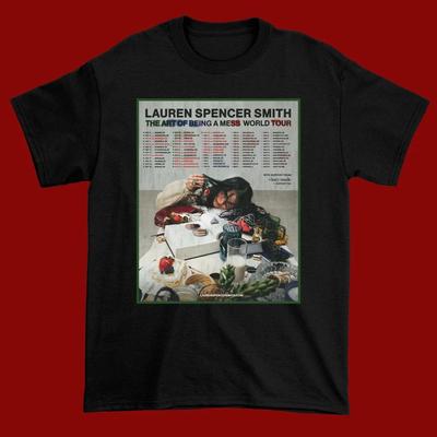 Lauren Spencer Smith The Art of Being A Mess Tour 2026 Print T-shirts Men Women Oversized Fashion T-shirt Cotton Trendy T-shirts