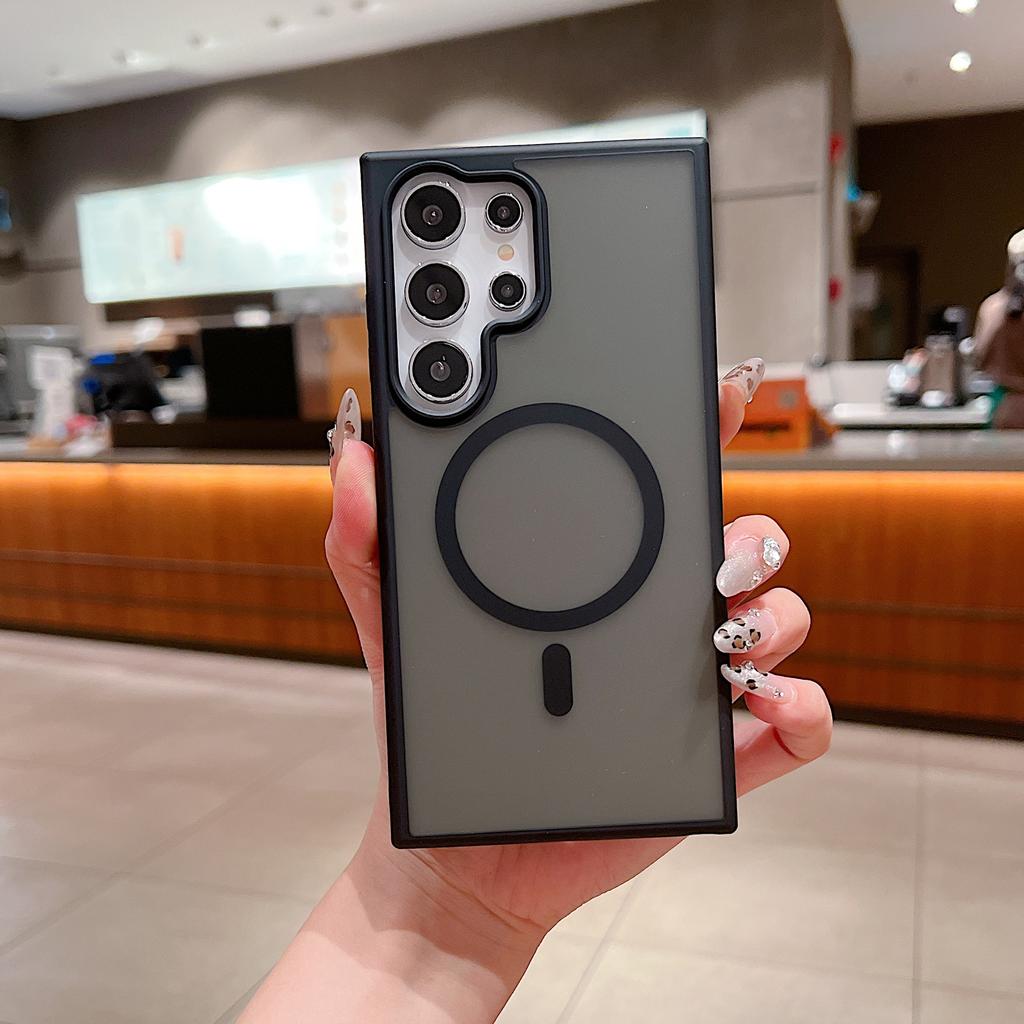 Skin-scrub Samsung S25ultra Mobile Phone Case SAMS24 Simple S22 Magnetic S23Plus Protection Case