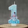 Princess Frozen Birthday Candles 0-9 Number Glitter Cake Candle Kids Girls Birthday Party Cake Topper Decoration Supplies