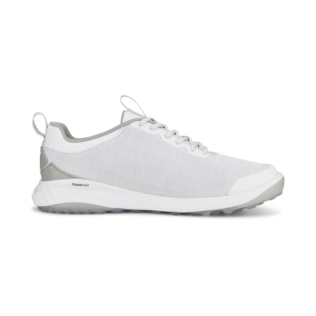 Fusion Pro Golf Shoes Puma Light Gray Cm [PUMA] Men's White/Puma Silver/Flat 26.5