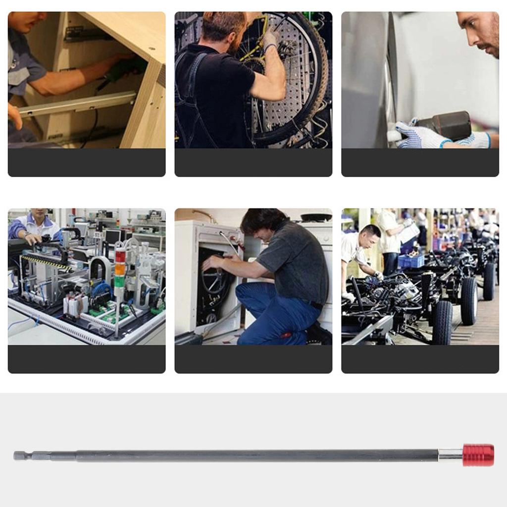 Hexagonal Shank Self Locking Extension Bit Drill Magnetic for Deep Hole Tasks Quick Bit Changes Furniture Assembly Tasks