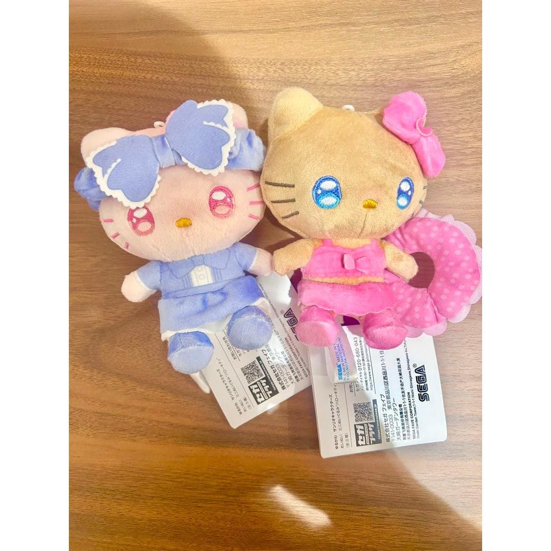 Tanned Yurukawa Sanrio Inui mini stuffed toy  Hello Kitty  2 types set