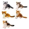Simulated Kitten Plush Doll Lifelike Stuffed Animal with Air-Purifying Bamboo Charcoal Skin-friendly Cat Plushies Gifts for Girls Boys