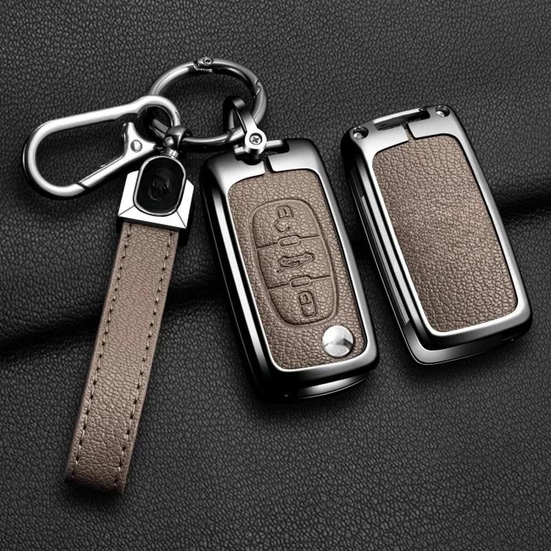 Key Case for Car Car Zinc Alloy Key Case Bag For Peugeot GTLine 207 307 407 208 308 408 508 2008 3008 4008 5008 RCZ Car Key Cha