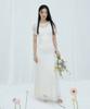 Lucirju Della Lace Dress & Signature Pearl Belt Set (Cream)