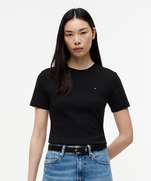 TOMMY HILFIGER Slim Crew Neck T-Shirt (T22G1Tto050Wt1Bds)