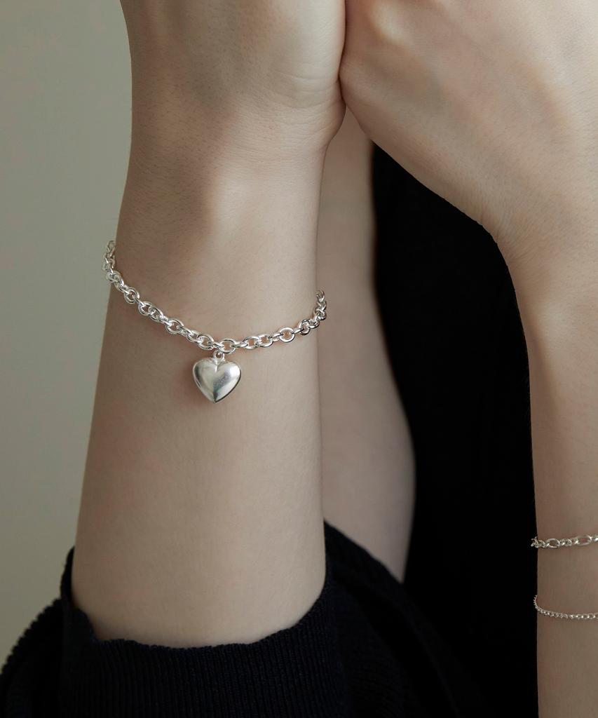 Dmoment Megan Heart Bracelet (925 Silver)