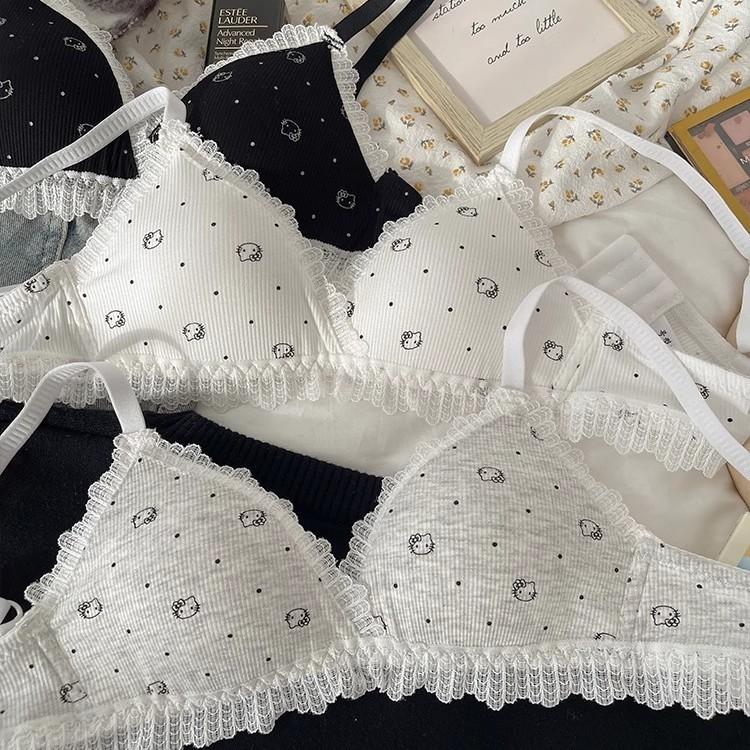 Female Summer Thin Style No Underwire Gathers Up The Support Prevent Droop Small Chest Gathers To Adjust The Underwear