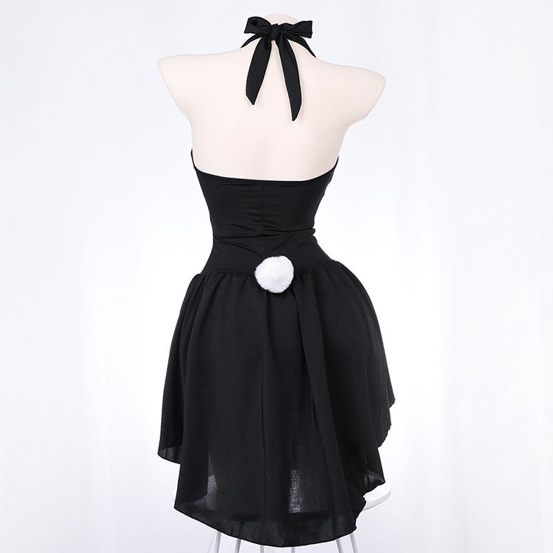 Sexy Tuxedo Anime Magician Bunny Girl Cosplay Costume Women Tails Dress Nightclub Rabbit Suit Halloween Party Performese Clothes