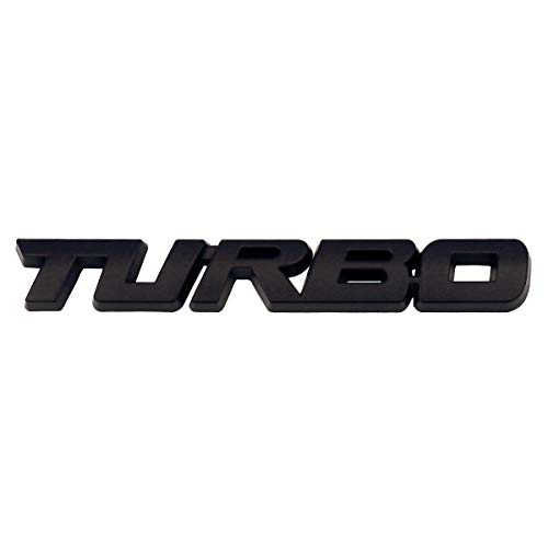 

[NEGUES] Turbo Emblem TURBO Turbo Car Emblem Наклейка Автомобильная наклейка 18 мм x 129 мм Черная