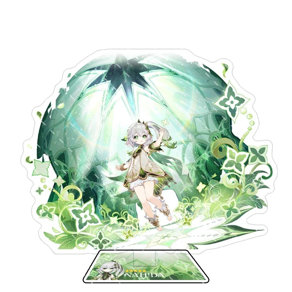 Anime Figure Impact Wanderer Nahida Cyno Yelan Acrylic Stand Model Plate Desk Decor Standing Sign Fans Gift