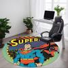 1pc Superhero Man Office Round Area Rug, Under Office Chairs Bedroom Living Room Home Decor, Room Deco, Available in Various Sizes