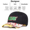 Unisex PIZZA Letter Embroidery Baseball Caps Outdoor Adjustable Spring and Autumn Casual Sunscreen Hat