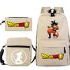 Dragon ball dragon ball three-piece set animation periphery new pencil case set leisure student backpack