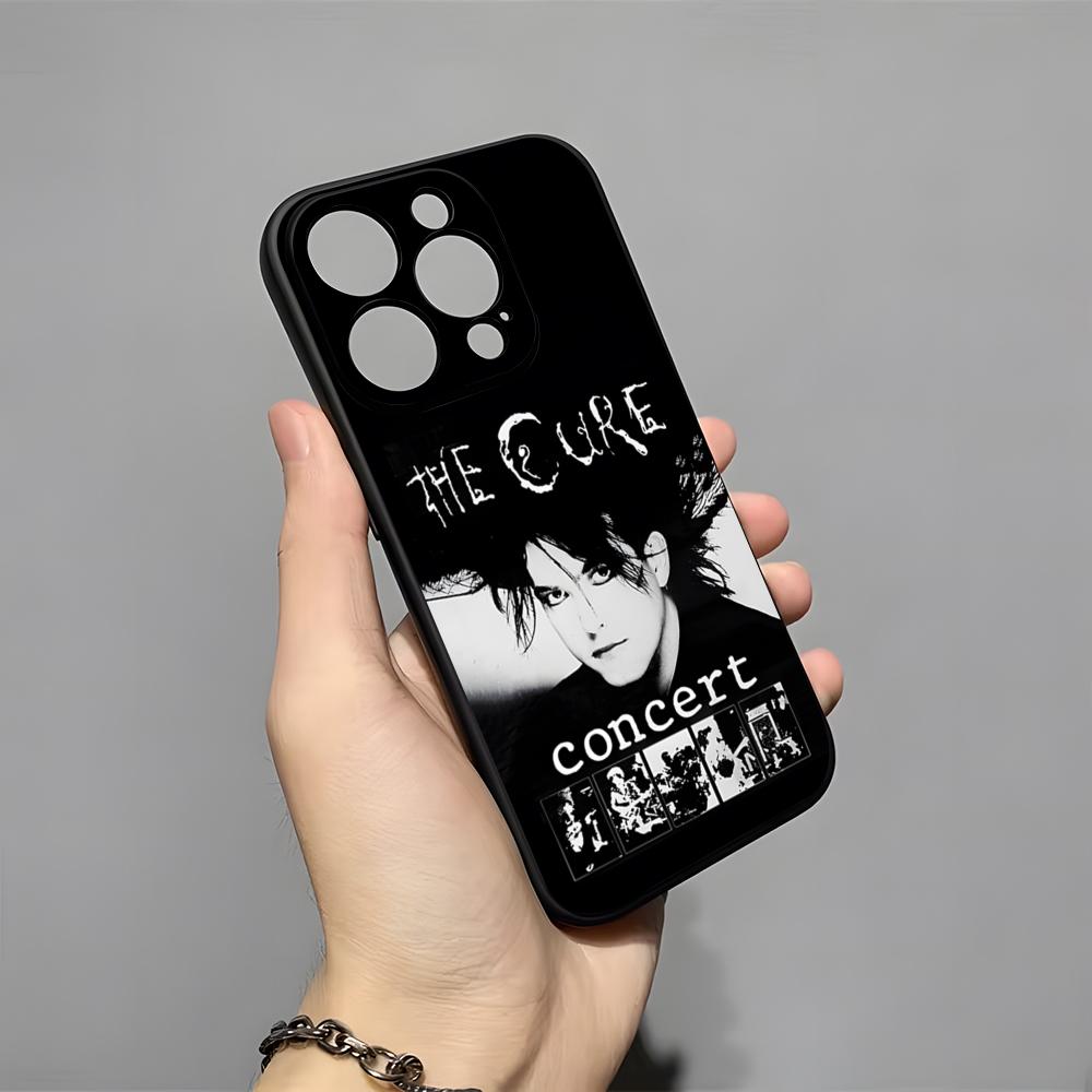 Vintage Rock Band The Cure Phone Case For IPhone 17 Pro Max 16 15 14 Pro Max 13 11 X Xs Xr 8 7Plus Silicone Cover