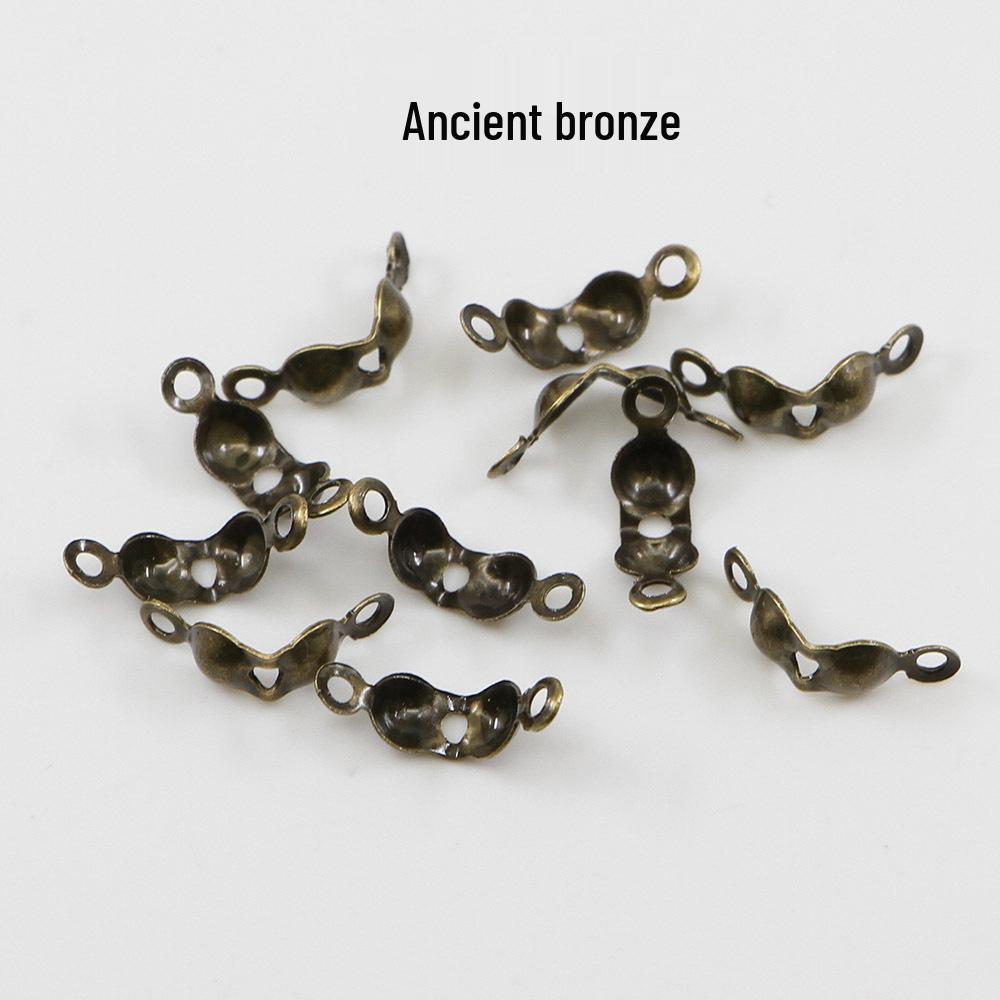 Dwugłowy Klips Dodatków Biżuteryjnych z Podwójną Klamrą - Dwustronny, Osłona Guzika z Podwójnym Otworem