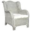 Day and Night - Day and Night Sofa with Natural Rattan and Gray Linen Cushion
