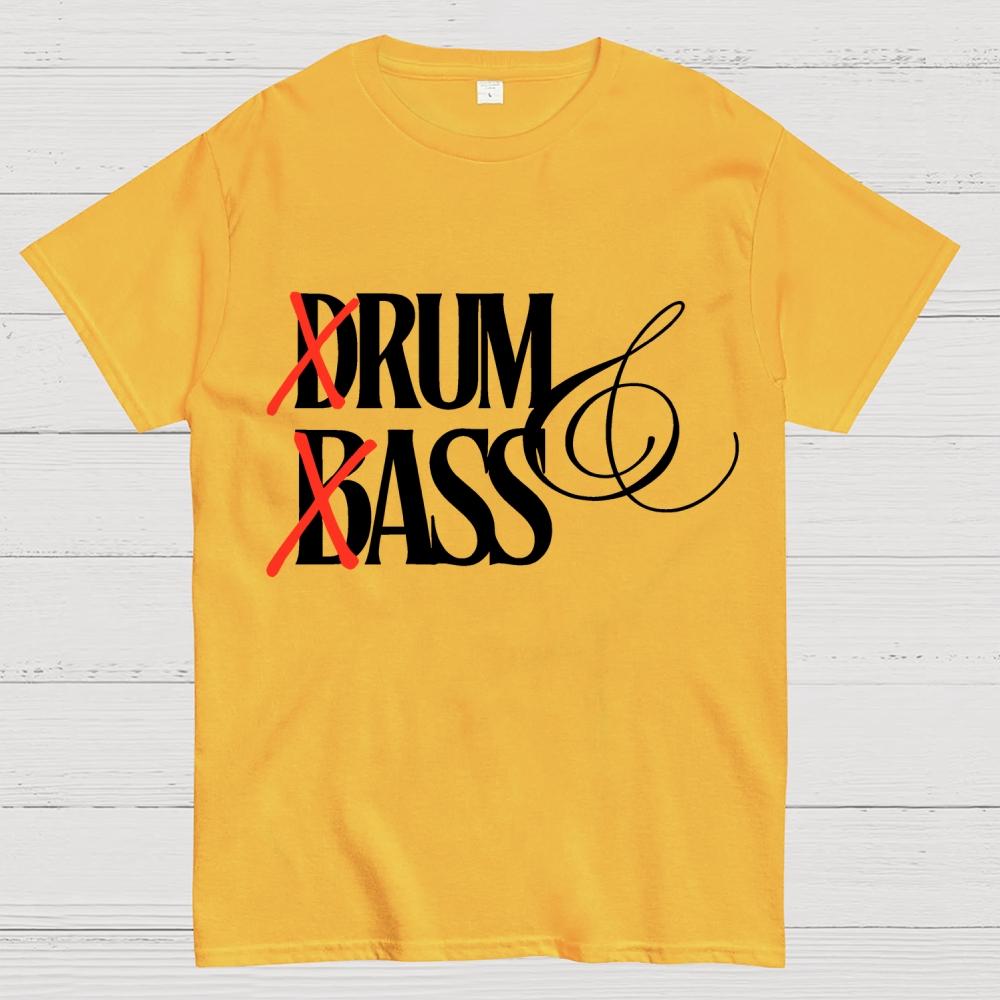 Funny Drum & bass lovers Cotton Summer Casual Cool Loose T-Shirt