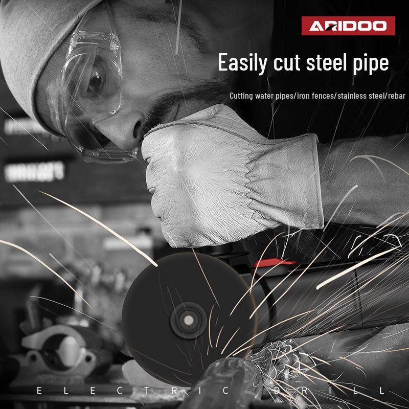 Deutscher Multifunktions-Winkelschleifer: Haushaltsschleifer, Polierer, Trennschleifer und Handschleifscheibe.