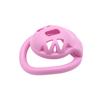 Pink Small ABS Plastic Hollow Male Chastity Cage  Penis Lock with 4 Size Curved Ring Sex Toys