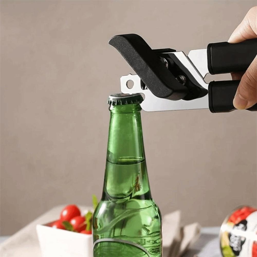 Ręczny otwieracz do puszek ze stali nierdzewnej Łatwy do chwytania Otwieracz do puszek Wielofunkcyjny otwieracz do butelek Outdoor