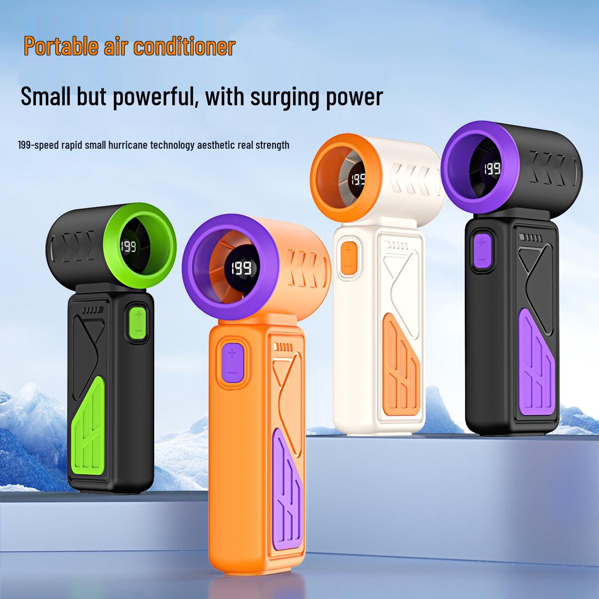 

T318 USB Portable Mini Mecha Fan with Stepless Speed Control for Outdoor and Desktop Use 138x58x40mm бежевый