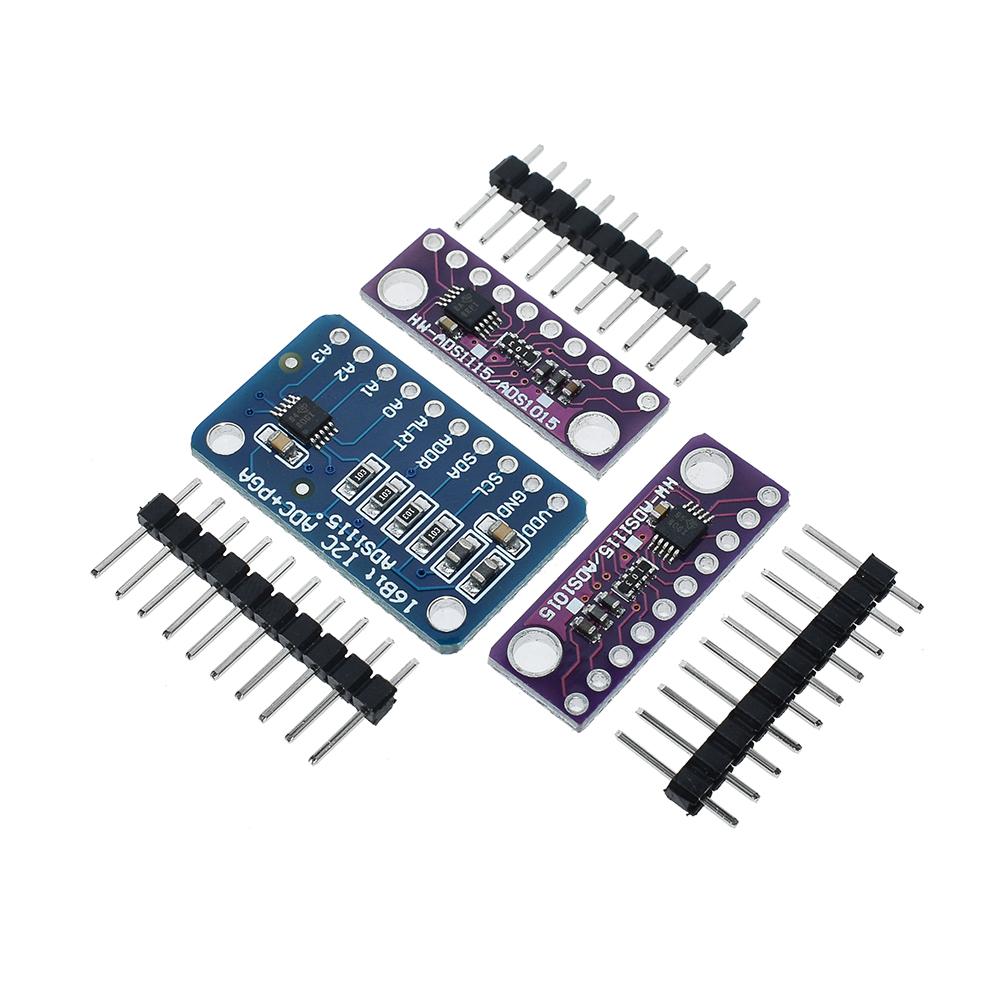 16 Bit I2C ADS1115 ADS1015 Module ADC 4 channel with Pro Gain Amplifier 2.0V to 5.5V for Arduino RPi