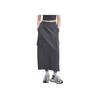 New MLB Casual Long Skirt Women's Gray 3FSKB0253-43CGD