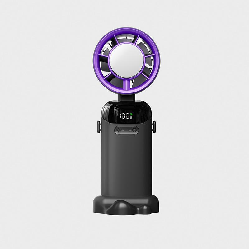 

2026 Multi-Functional Foldable Handheld & Neck Ice-Pack Fan with Digital Display 160x63.5x60 mm