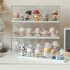 Cute 6-Tier Acrylic Display Case-Stackable Dustproof Shelf Cabinet Perfect for Mini Collectibles, Blind Box Toys & Anime Figures