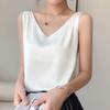 Plus Size Satin Acetate Silk Camisole for Women - Versatile Base Layer or Outerwear 