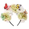 Trendy Bohemian Flower Hairband Butterfly Headdress Cosplay Fairy Headband  Women Girls