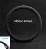 38cm Black Suede All Seasons Anti-skid Car Steering Wheel Universal