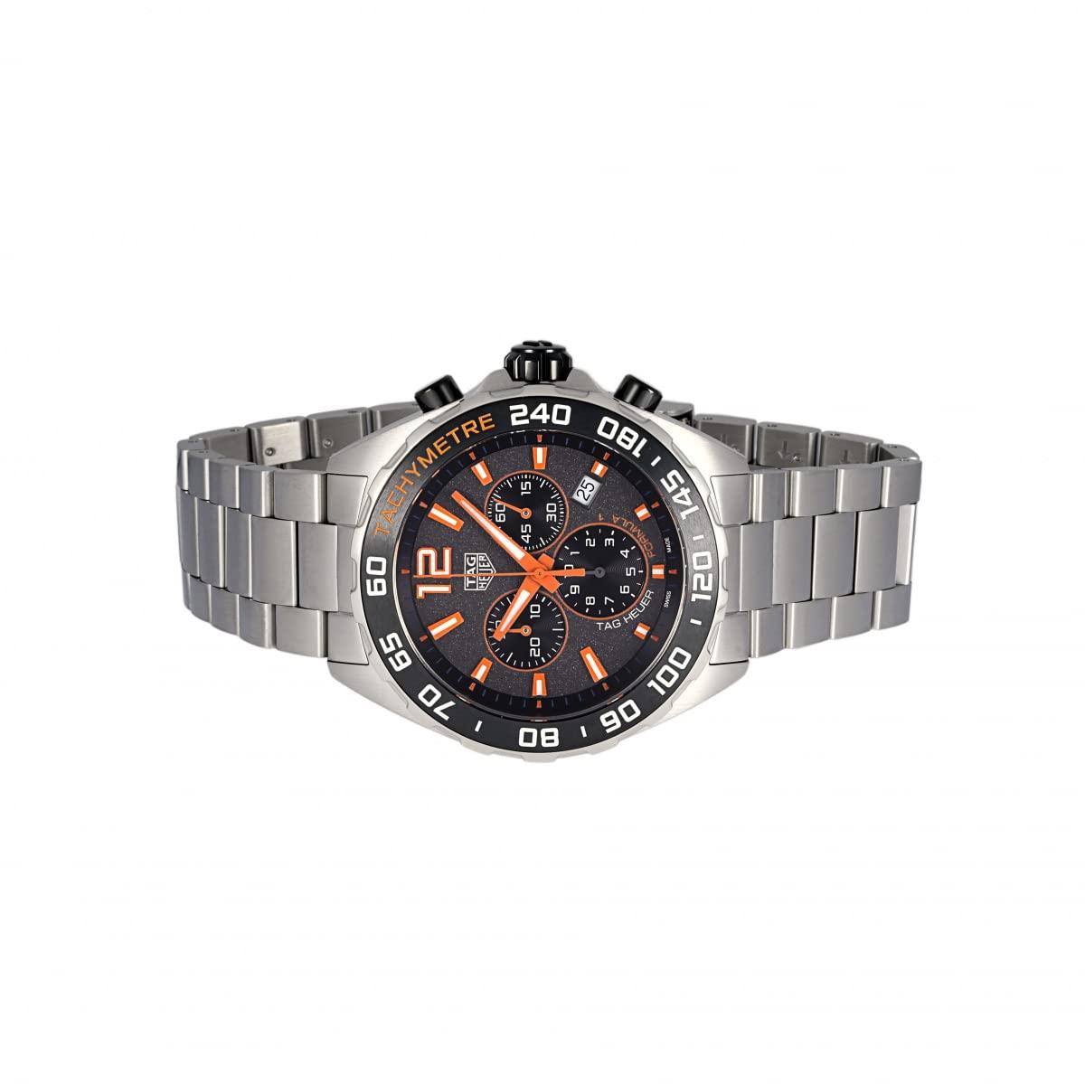 

TAG HEUER Formula 1 Chronograph Dial Watch CAZ101AH.BA0842 Gray/Orange Men s (W224740) [Item]
