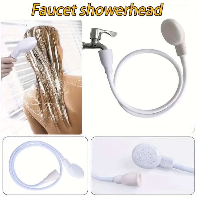 1PC 360 ° Rotary Shower Head and Faucet Extender with Water Purifier System - Heavy Duty Synthetic Rubber Sink Shower Head Accessories