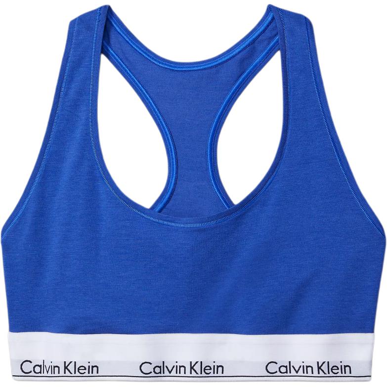 

Calvin Klein Letter Jacquard Wireless Comfort Bra Women underwear Bright-Blue F3785-546 S