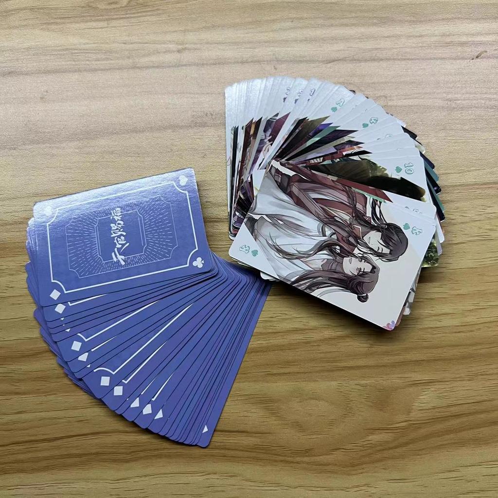 Juego de Mesa de Cartas Cosplay Bendición de los Oficiales del Cielo Poker de Tapa Dura Juguete Regalo Con Caja