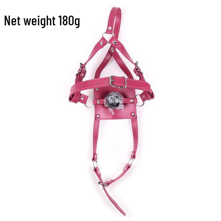 Leather Gag Harness SM Toys for Couples - Nightclub Adult Products