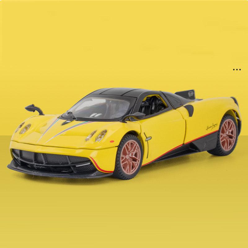 1/32 Pagani Zonda R Diecast Models Huayra Dinastia Alloy Toys Miniature Car Sound Light Pull Back Doors Openned Cars Child Gifts