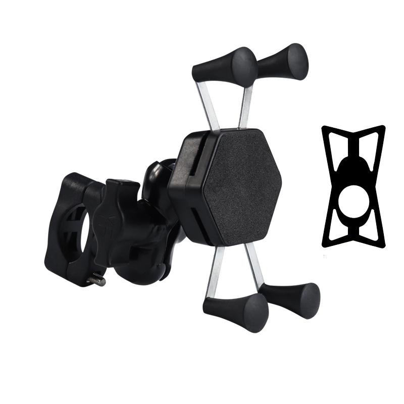 ABS X Shape Bike Phone Bracket Motorcycle Mobile Phone Holder for Bicycle Motorcycle