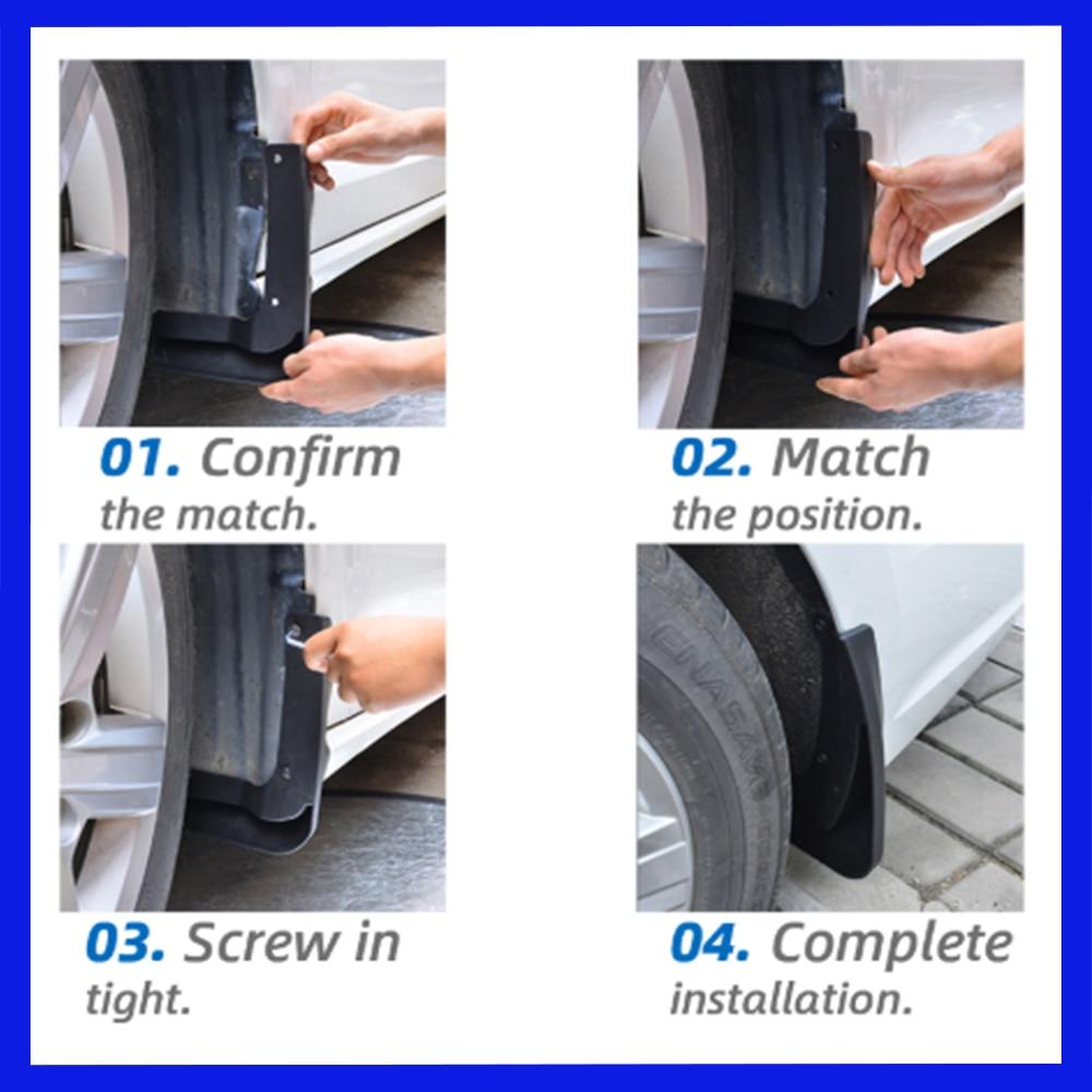 Mudguards fit for Mazda 3 BK Sedan Saloon 2004 2005 2006 2007 2008 2009 Car Accessories Mudflap Fender Auto Replacement Parts